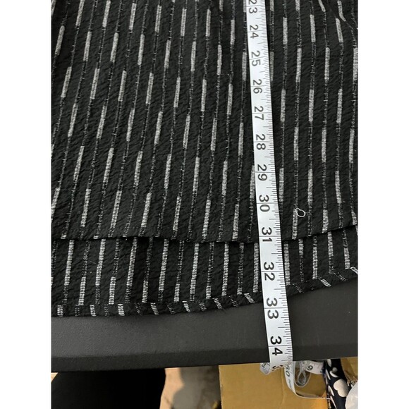 Ali Miles Pullover Womens 3X Black Gray Cowl Neck Tunic Pockets Striped - Picture 7 of 7